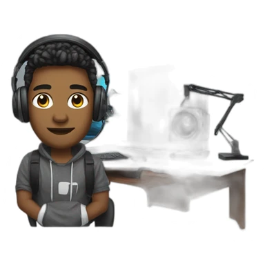 youtuber WITH GAMING SETUP sticker