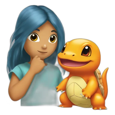 Charmander and squirtle sticker