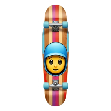 colorful skateboard vertical sticker
