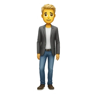 man with empty pockets sticker