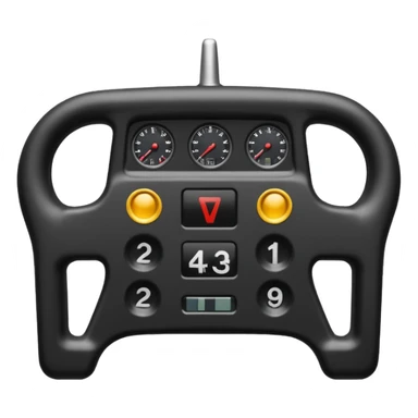 Volant de formule 1 rectangulaire  sticker