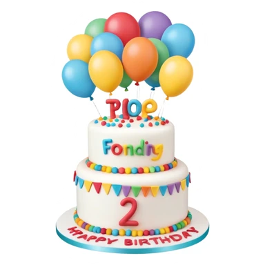 Up movie birthday cake for 20 year-old girl sticker