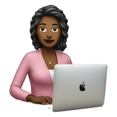 Woman with rosa imac sticker