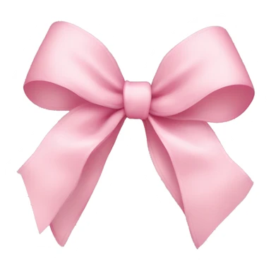 light pink ribbon bow sticker