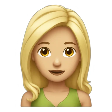 Blond therian girl sticker