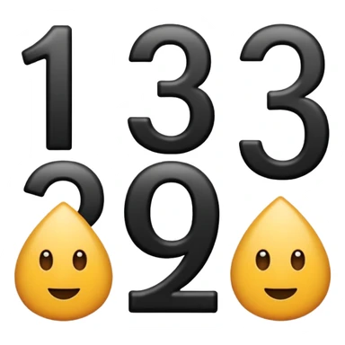 number 1 2 3  sticker