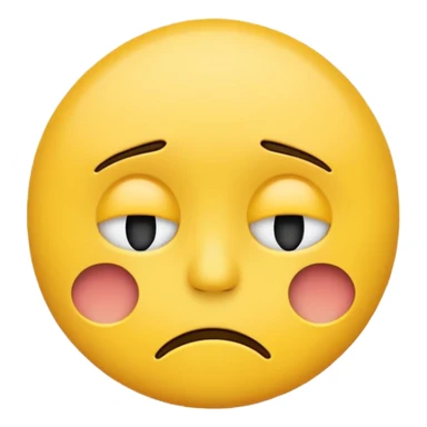 Depressed emoji sticker