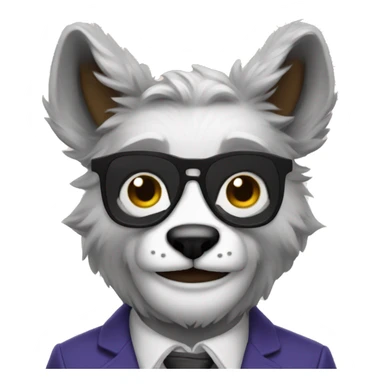 Man in fursuit sticker