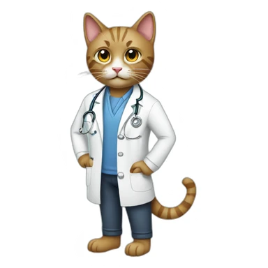 Cat-doctor sticker
