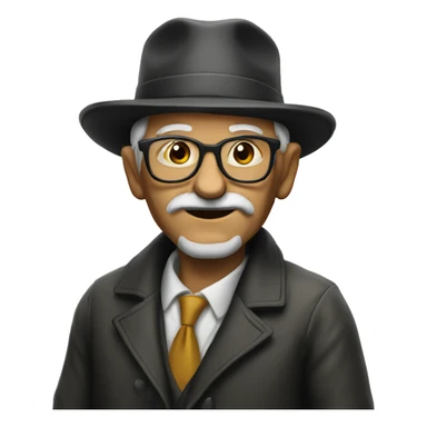 old dude that got swag and smokes a join sticker