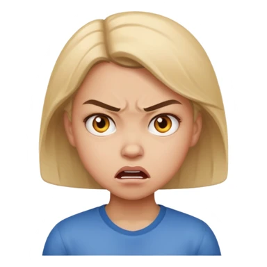 aggressive girl sticker