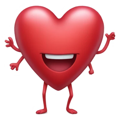 Heart with legs  sticker