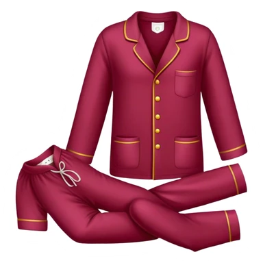 burgundy pajamas sticker