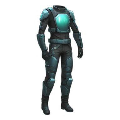 futuristic Technomancer armored pants sticker