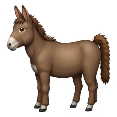 una burra color cafe sticker