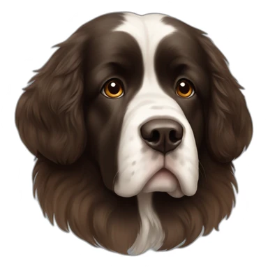 brown landseer newfoundland sticker
