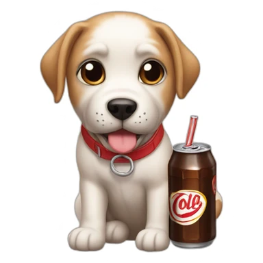 Perrito con cola sticker