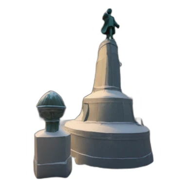 Ufa city with Salivate Yulav statue sticker