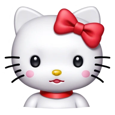 hello kitty red ribbon  sticker
