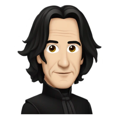 elegant severus snape alan rickman sticker
