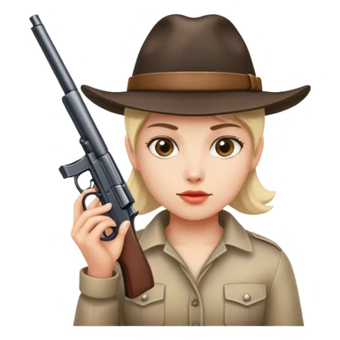 P sissy wearing a hat with a gun  sticker