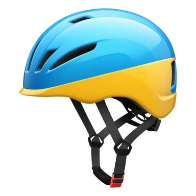 A vibrant bike helmet  sticker