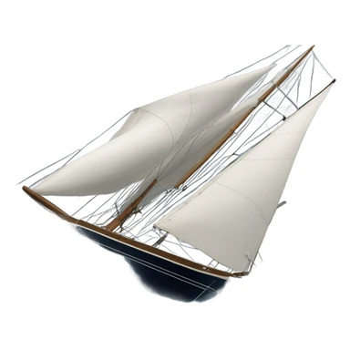 sailing yacht during a storm sticker