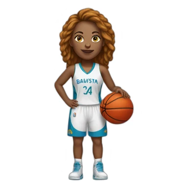 Baloncesto femenino sticker