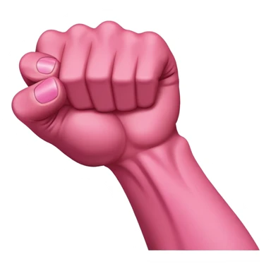 Dark Pink fist with forearm  sticker