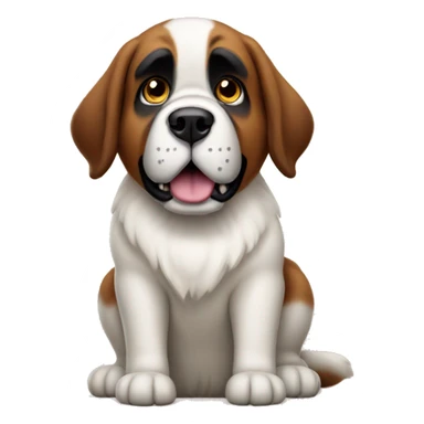 st bernard dog sticker