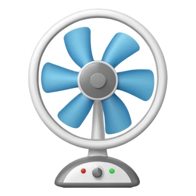 white home fan sticker