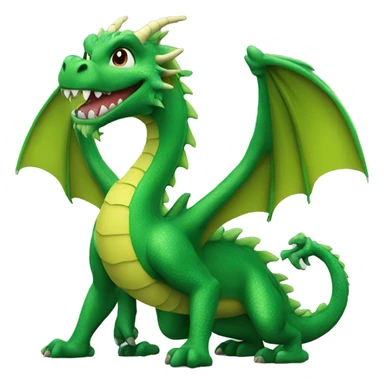 happy green dragon 24 pieces sticker