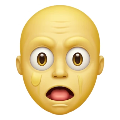 Cross eyed yellow man drooling like a moron sticker