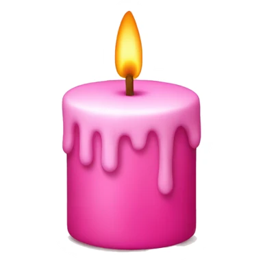 Pink candel  sticker