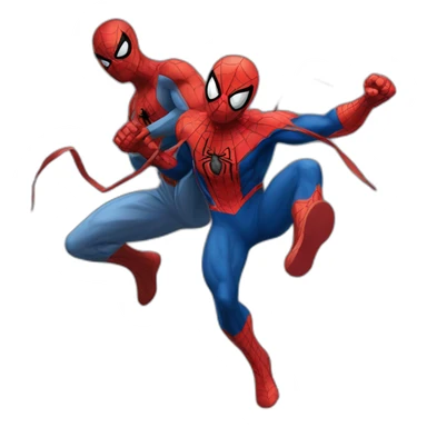 Spider-Man fighting a dude sticker