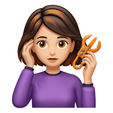 Clip claw for hair  sticker