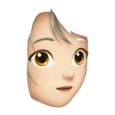 anime horse ear girl sticker