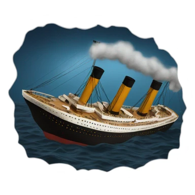 titanic sinking sticker