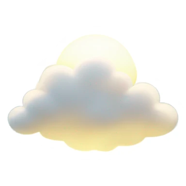 Cloudy day with sun filtering thru ethereal  sticker