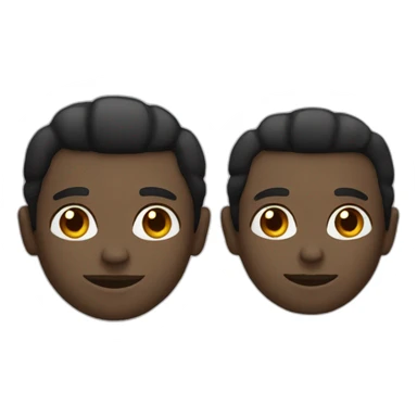 black and white men sticker