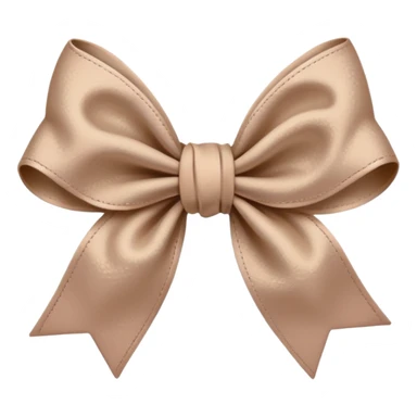 artsy bow delicate pastel brown colour sticker