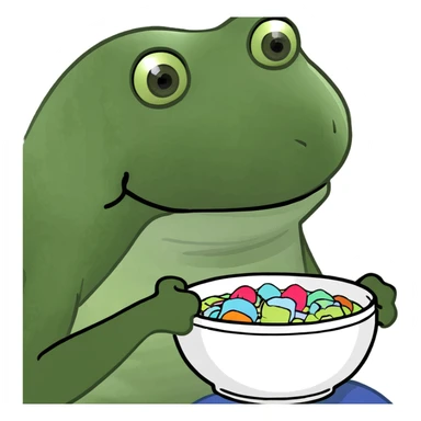 Sock with bowl  sticker