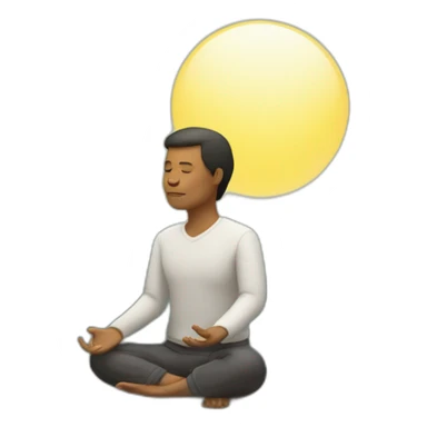 meditación en el aire sticker