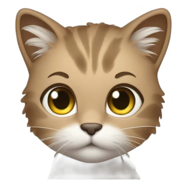 Kitty with hair towel  sticker