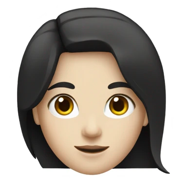 white woman with black hair and with documents sticker
