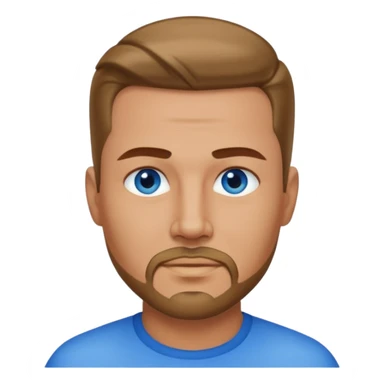 a man with great jawline , slicked back hair , goatee on his face sticker