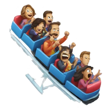 Roller coaster sticker
