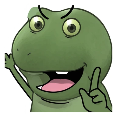 Women with tongue out and both hands up by face sticker