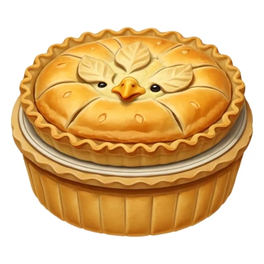 chicken pie sticker