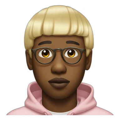 tyler the creator IGOR with blond straight hair sticker
